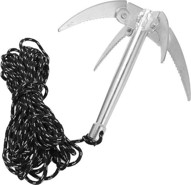 Igeteck Wassergras Messer aus verzinktem Stahl mit 10m Seil in Silber - Bild 1