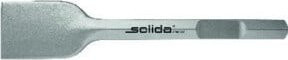 Solida Spaten Sechskant in Silber, Breite: 400 mm, Höhe: 80 mm, Durchmesser: 28 mm - Bild 1