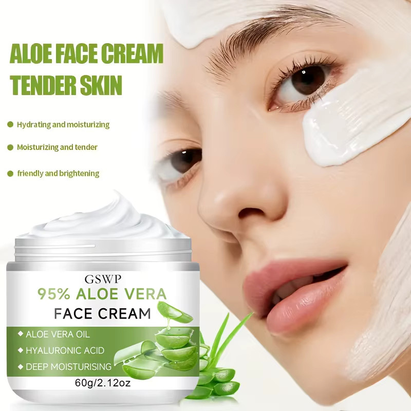 GSWP Aloe Vera Feuchtigkeitscreme, Gesicht, 60g/120g - Bild 3