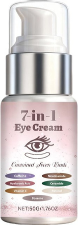 EELHOE Sieben-in-eins Augencreme, 50g, mit Niacinamid, Hyaluronsäure, Retinol, Vitamin C, Unisex