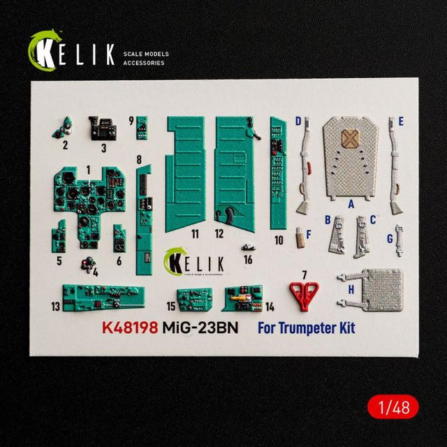 Trumpeter MiG-23BN Interior 3D Decals - Bild 1