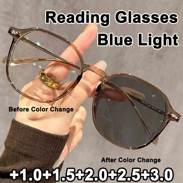 Blaue Lesebrille für Damen, Vollrand, Blaulichtblockierend - Bild 1