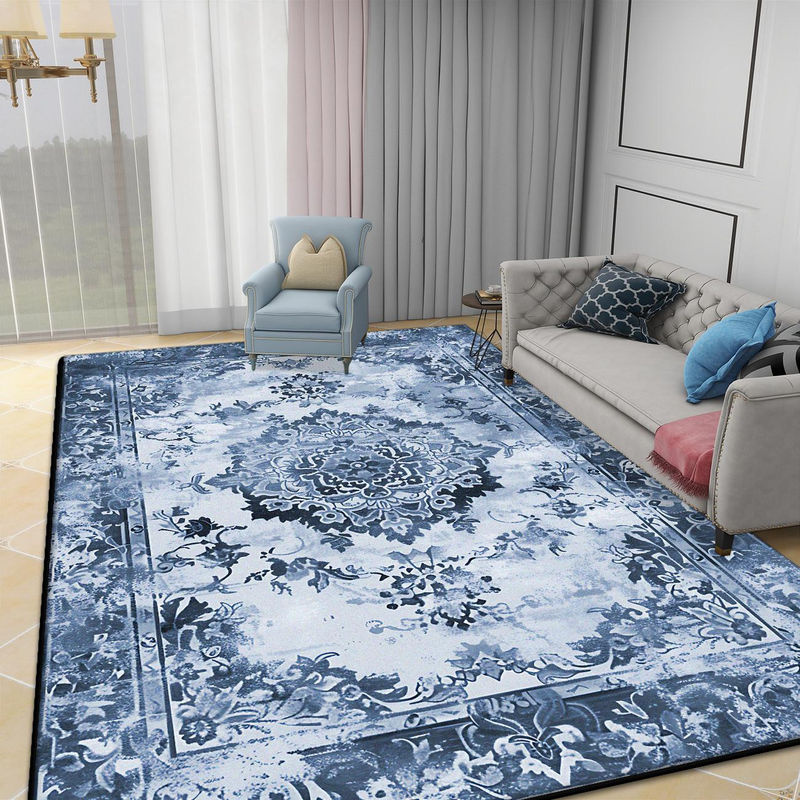 Persischer Teppich JGJG in Blau, Böhmisches Design, Rutschfest und Waschbar, B/T: 200 x 120 cm - Bild 2