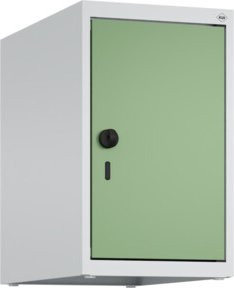 C+P Aufsatzschrank 7035/6011 aus Stahl mit Sicherheits-Drehriegel und 1 Abteil, Farbe: Lichtgrau/Resedagrün, B/T/H: 50 x 30 x 50 cm - Bild 1