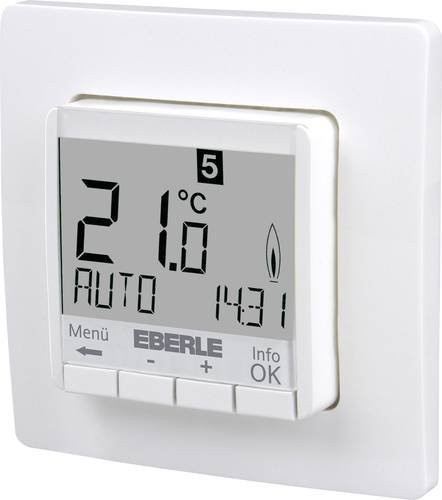 Eberle Controls FIT 3 R Raumthermostat Unterputz in Weiß mit Display und Kindersicherung - Bild 1