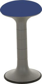 STIER Polsterhocker blau mit Schwingeffekt, Sitzhöhe: 62 cm