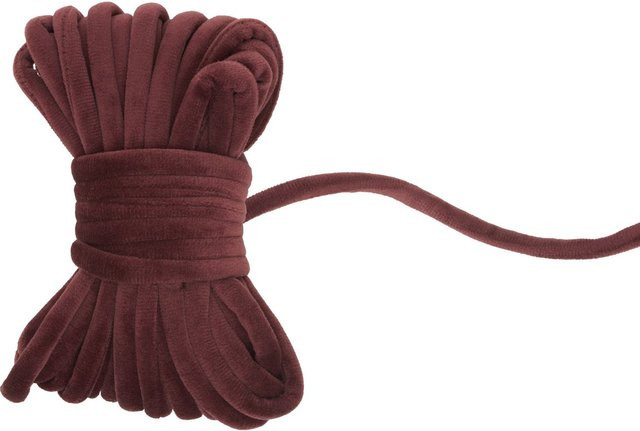 Halbach Samtschnur aus Polyester in Aubergine - Bild 1