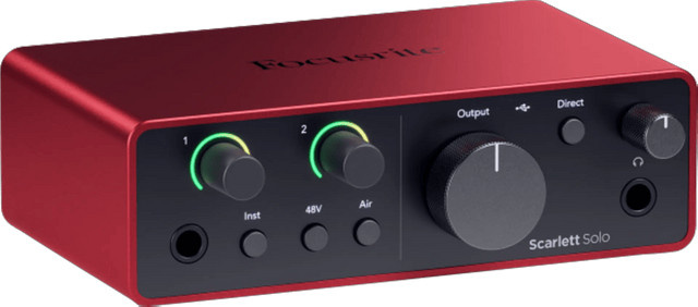Focusrite Scarlett Solo Studio Audio-Interface in Rot - Bild 1