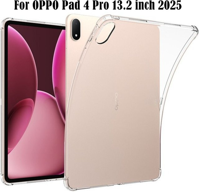 OPPO Pad 4 Pro 13,2 Zoll Schutzhülle mit Airbags aus transparentem TPU - Bild 1