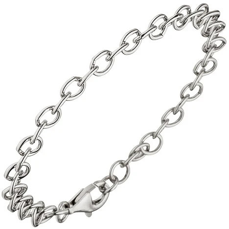 Colfem Rundankerarmband 925 Sterling Silber, 19 cm, Unisex - Bild 1