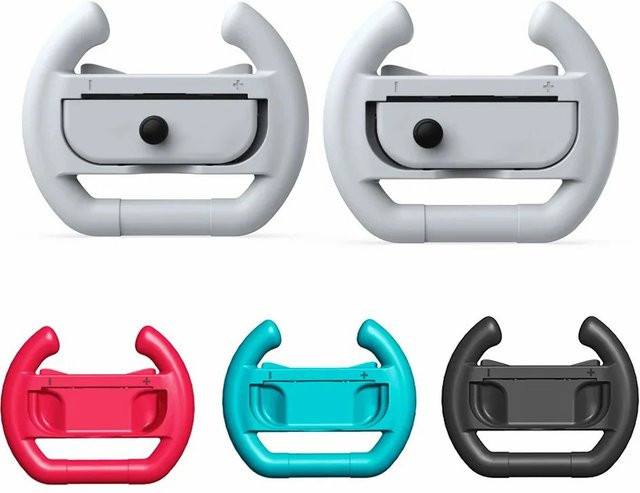 LOKPAD Gaming Racing Lenkrad Grip Set für Nintendo Switch OLED und Joy-Con Controller - Bild 1