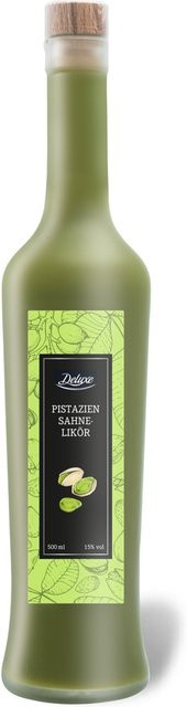 DELUXE Pistazien Sahnelikör, 0,5 l - Bild 1
