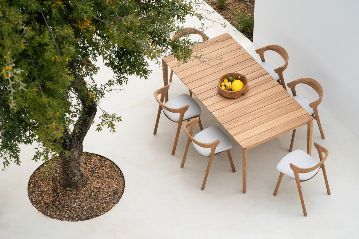 Ethnicraft Bok Gartentisch aus geöltem Teakholz in Braun - Bild 3