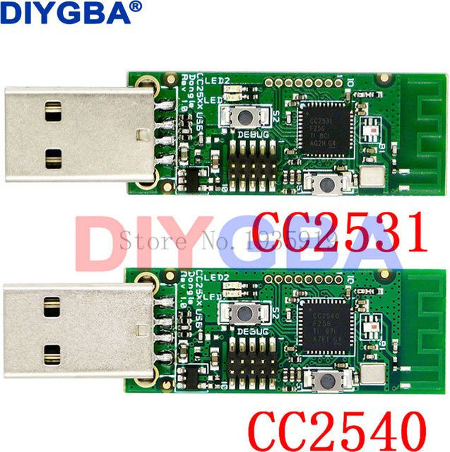 DNIGEF Wireless ZigBee CC2531 Sniffer Bare Board Protokoll Analysator Modul USB-Schnittstelle Dongle Capture Paket Modul CC2540 in Grün - Bild 1