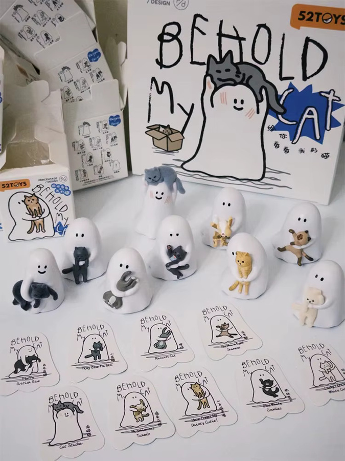52toys Ghody Behold My Cat, Blind Box, Nachtleuchtende Katzen-Anime-Figur - Bild 7