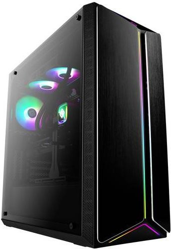 CSL Computer Gaming PC M10340 Desktop PC in Schwarz mit AMD Ryzen 7 7800X3D, 16GB RAM, 1000GB SSD und AMD Radeon RX 7600 XT 20GB GDDR6 - Bild 1