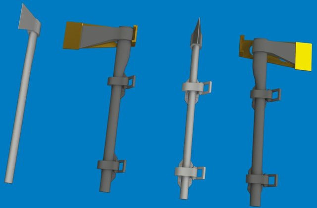 Eduard WWII German axe - Print, 1:48, Grau - Bild 1