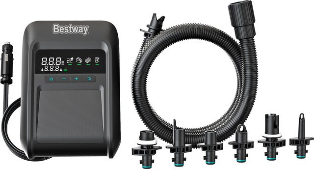 Bestway Powergrip Elektropumpe 12V Hochdruck-Luftpumpe für Camping mit 250l/min Förderleistung - Bild 1