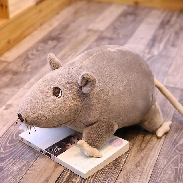 Yiran toy Mini Weiche Plüsch Maus, Plüschtier, Grau, 20cm - Bild 1