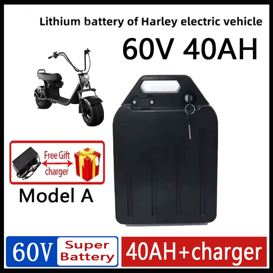 60V Lithium-Akkupack für Elektrofahrräder in Schwarz, kompatibel mit Motoren bis 3000W, Hochleistungs-Ersatzakku - Bild 7