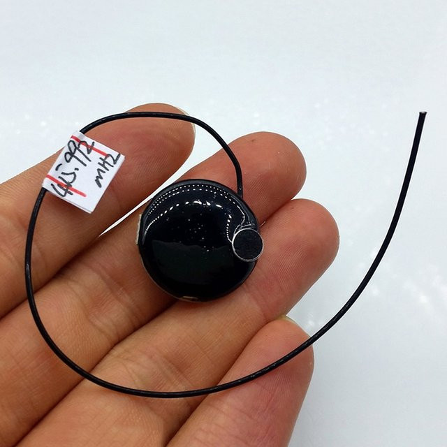 DykbRadio UHF-Funkgerät Walkie-Talkie mit Drahtlosem Mikrofon und Antenne, Schwarz - Bild 1