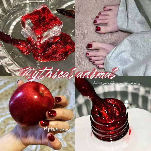 MISS MIANEL Katzenauge Magnet-Gel Nagellack, Rot, 10 ml - Bild 1