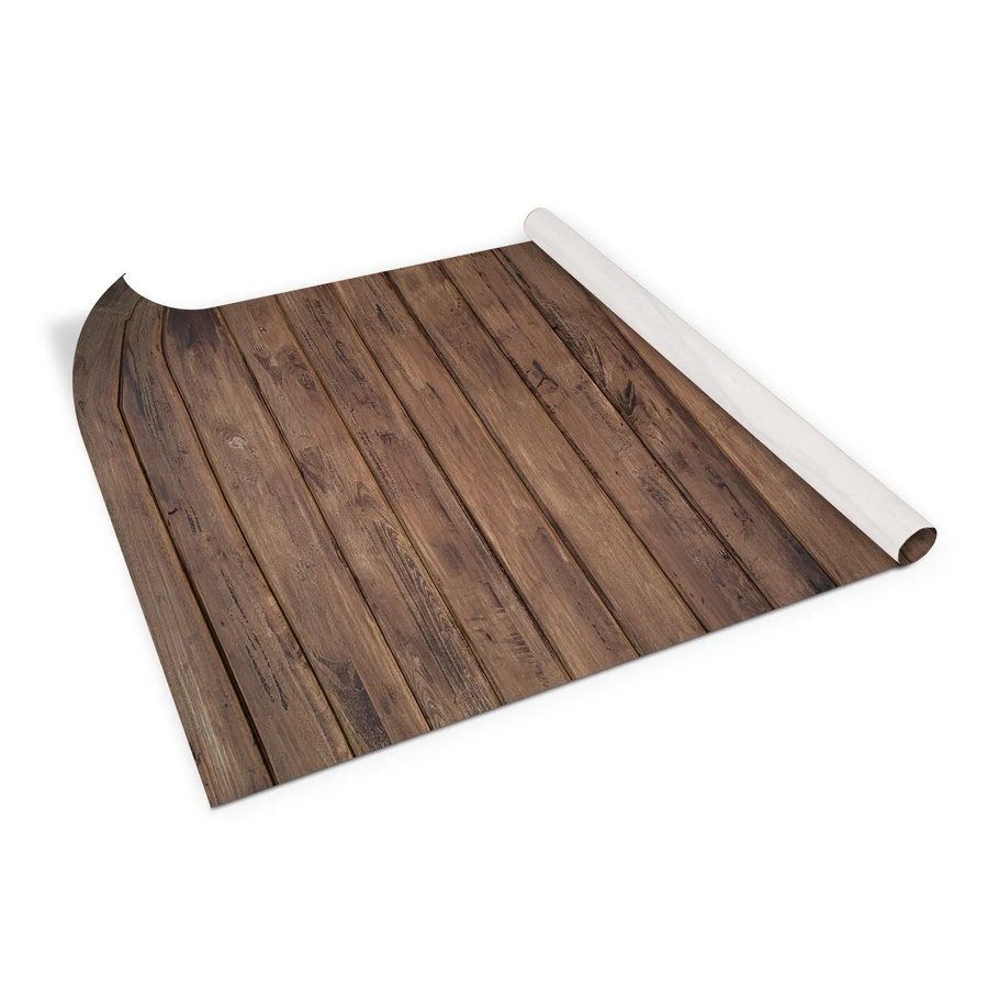 Tulup Möbelfolie Holzpaneel Klebefolie für Schränke in Braun Matt, Breite: 100 cm, Höhe: 50 cm - Bild 2