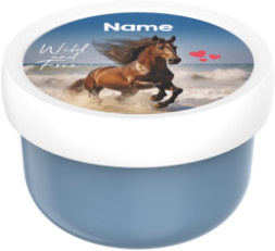Mepal Fruchtbox Wild Horse Blau mit Besteck, 300 ml, aus Kunststoff, auslaufsicher und mikrowellengeeignet - Bild 1
