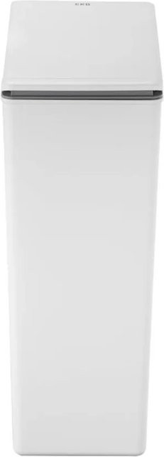 PROREGAL Moderner Quadratischer Abfalleimer mit Touch Bar Deckel, 40 Liter, Weiß, H x B x T: 63 x 37 x 24,5 cm - Bild 1