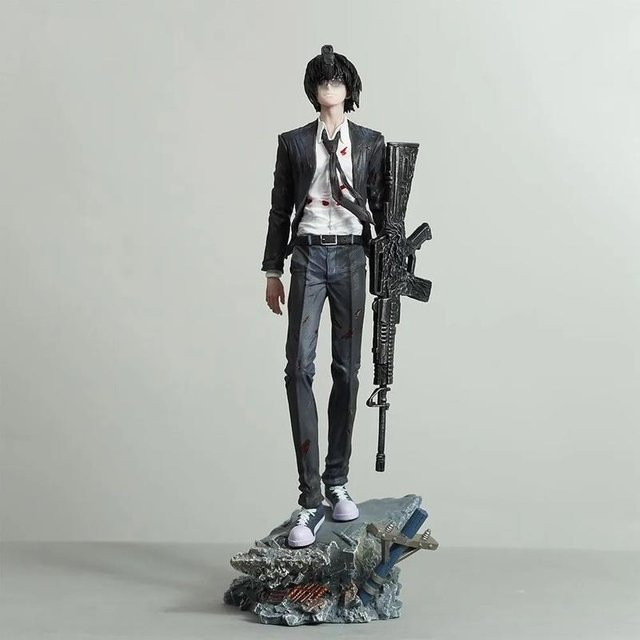 Binchi Outdoor Product Chainsaw Man Aki Hayakawa Figur, grau, ab 14 Jahren - Bild 1