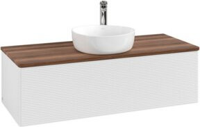 V&B Waschtischunterschrank Antao mit Frontstruktur, Weiß, B/T/H: 120 x 36 x 50 cm - Bild 1