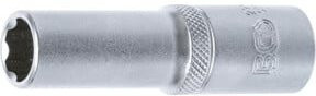 BGS Steckschlüssel-Einsatz Super Lock tief 1/2 Zoll Antrieb SW 13 mm silber - Bild 1