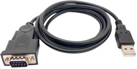 Equip USB zu Seriell Adapter Converter USB-A auf USB-C in Schwarz - Bild 1