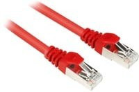 Sharkoon Patchkabel RJ45 Cat.6 SFTP Ethernet LAN in Rot, Länge: 10,0 m - Bild 1