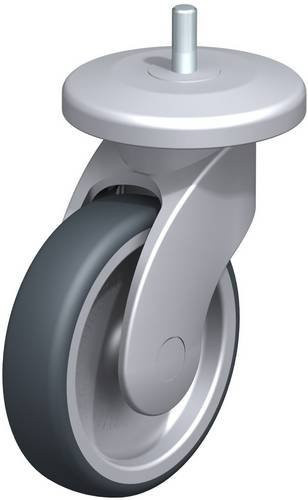 Blickle Lenkrolle LWG-TPA 126G-11-AMG100 in Grau und Silber mit Kunststoffrad und 125 mm Durchmesser für eine Tragfähigkeit von max. 110 kg - Bild 1