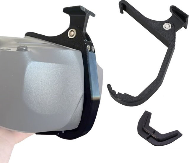 DJI Goggles N3 Helmhalterungsadapter aus PETG mit taktischem Adapter für L4G24/L4G69, Schwarz - Bild 1