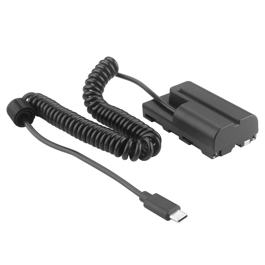 Sony USB-C PD 30W auf NP-F Dummy-Akku mit ausziehbarem Kabel für NP-F960, NP-F750, NP-F770 und NP-F970 in Schwarz - Bild 2