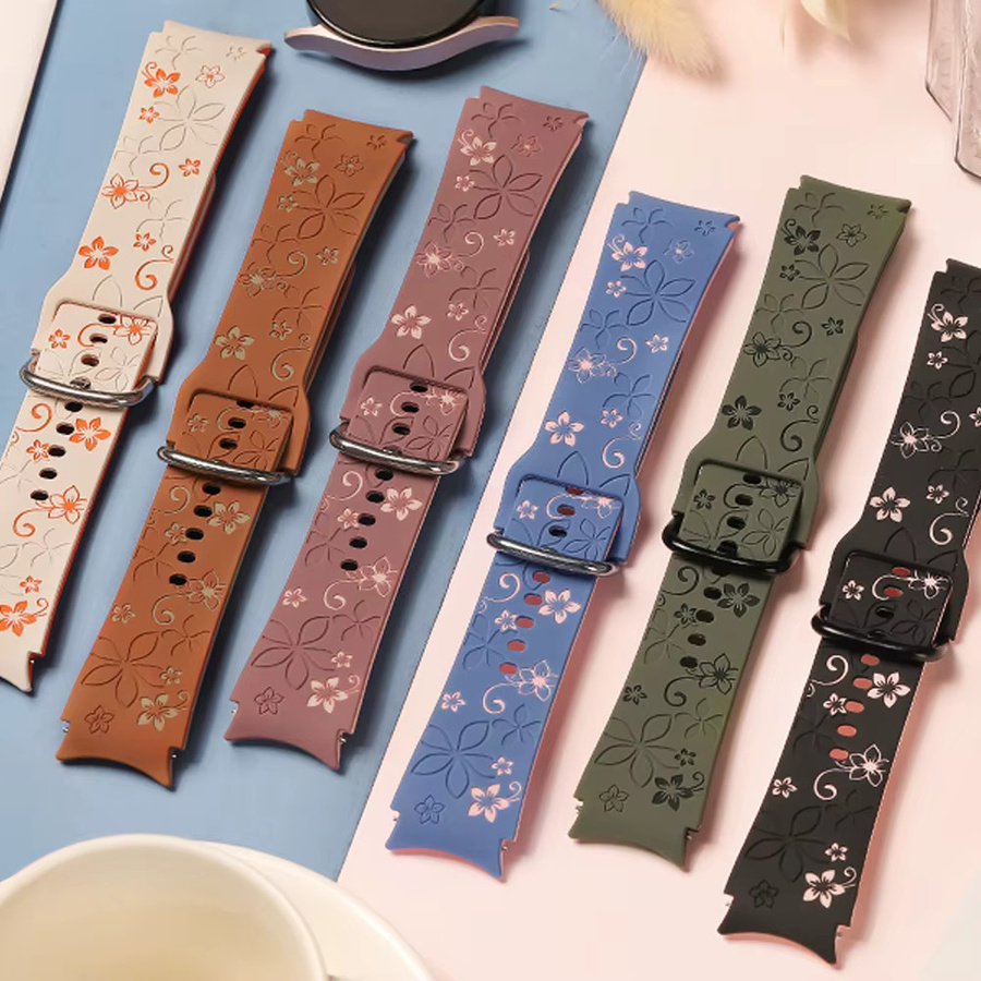 Uhrenarmband Silikon, graviert, Unisex - Bild 3