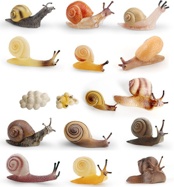 ONLYFIGURES Schnecke, Modellfigur, Schneckenfigur, Kunststoff - Bild 1