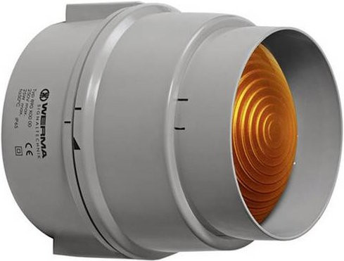Werma Signalleuchte 890.300.00 Gelb Dauerlicht 12 V/AC, 12 V/DC, 24 V/AC, 24 V/DC, 48 V/AC, 48 V/DC, 110 V - Bild 1