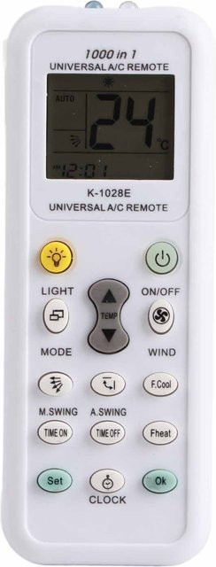 TOMTOP JMS Universelle Intelligente Klimaanlagen-Fernbedienung Ersatz-Controller K1028E in Weiß - Bild 1