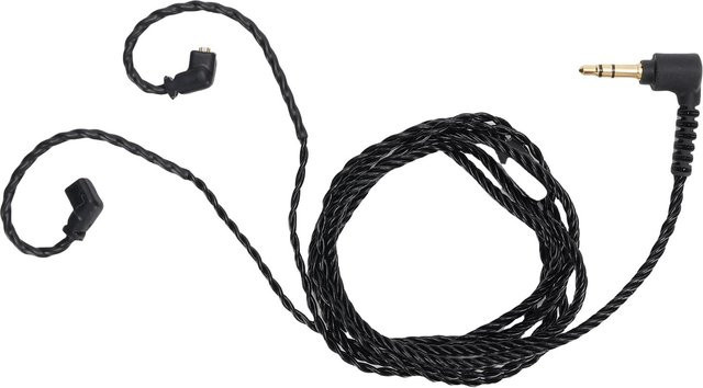 KZ IEM Kopfhörerkabel Ersatz mit 3,5mm Klinkenstecker auf QDC 0,78mm 2-Pin Anschluss, OFC Kabel in Schwarz, passend für KZ ZS10 PRO, AS16, ZES und AS24 - Bild 1