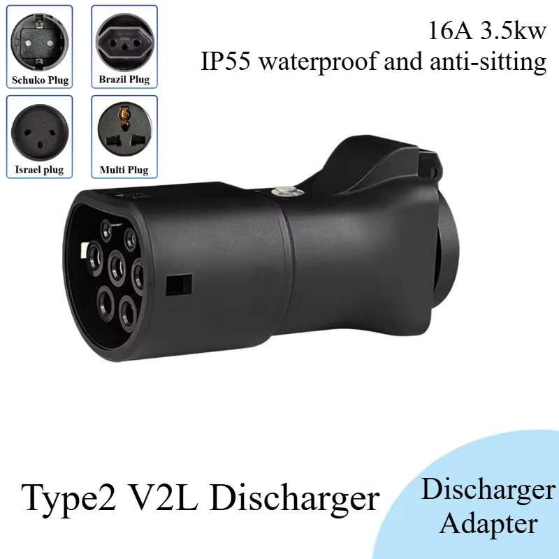 SUSUTOO V2L-Entlader Typ 2 EV-Adapter in Schwarz mit USB-C für MG BYD SMART Xpeng Fahrzeuge - Bild 2