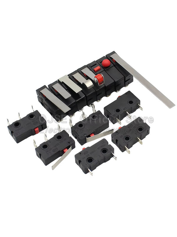 5 Stück KW12 Reise-Endschalter Mikroschalter Set mit Griff, 5A 125V/250V, KW11-3Z-2, KW12-N 2Pin/3Pin, KW12-A 1NO/1NC - Bild 7