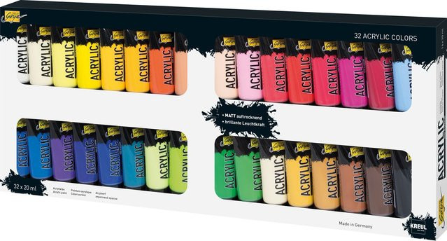 Solo Goya Acrylfarben 32er-Set, 20 ml pro Tube - Bild 1