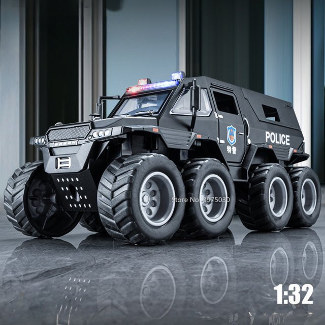 MAKEDA Russische Avtoros Schamane 8x8 ATV, Modell Auto, 1:32, Metall, mit Sound und Licht - Bild 1