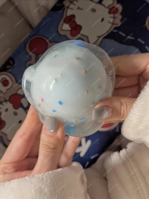 Eierkuchen Knuspriger Stressball, Quetschspielzeug, ASMR Fidget Spielzeug - Bild 1