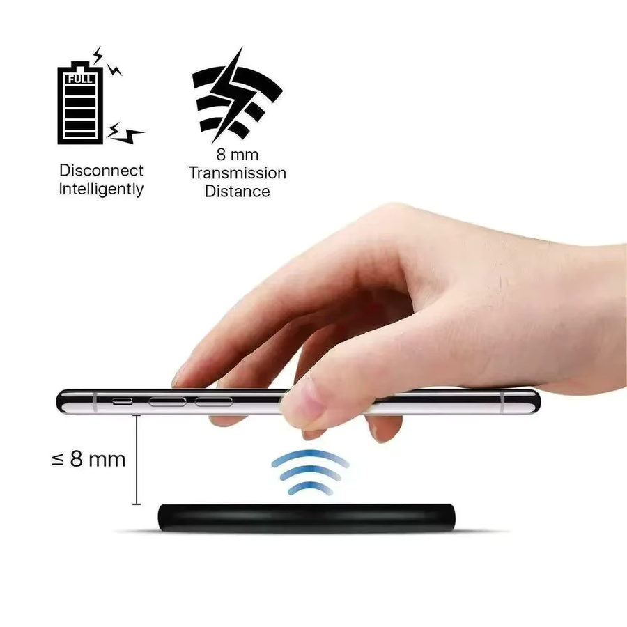 KEPHE Kabelloses Schnellladegerät 15W mit Quick Charge QC 3.0 und magnetischer Basis für iPhone und Samsung in Schwarz - Bild 4
