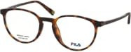 Fila VFI 488L Brille, Vollrand, Rund, Kunststoff, Braun, Unisex - Bild 1