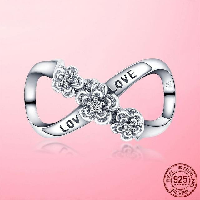 Charm 925 Sterlingsilber, Perlen, Gänseblümchen, Schlange, Unisex - Bild 1
